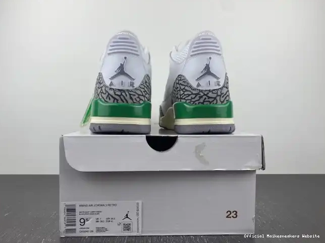 Official Maikesneakers Lucky CK9246-136 (W) Retro Green 3 Jordan 0509